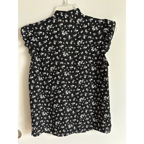 Tamara H. Floral Blouse With Tie Neck Size M - Picture 4 of 7